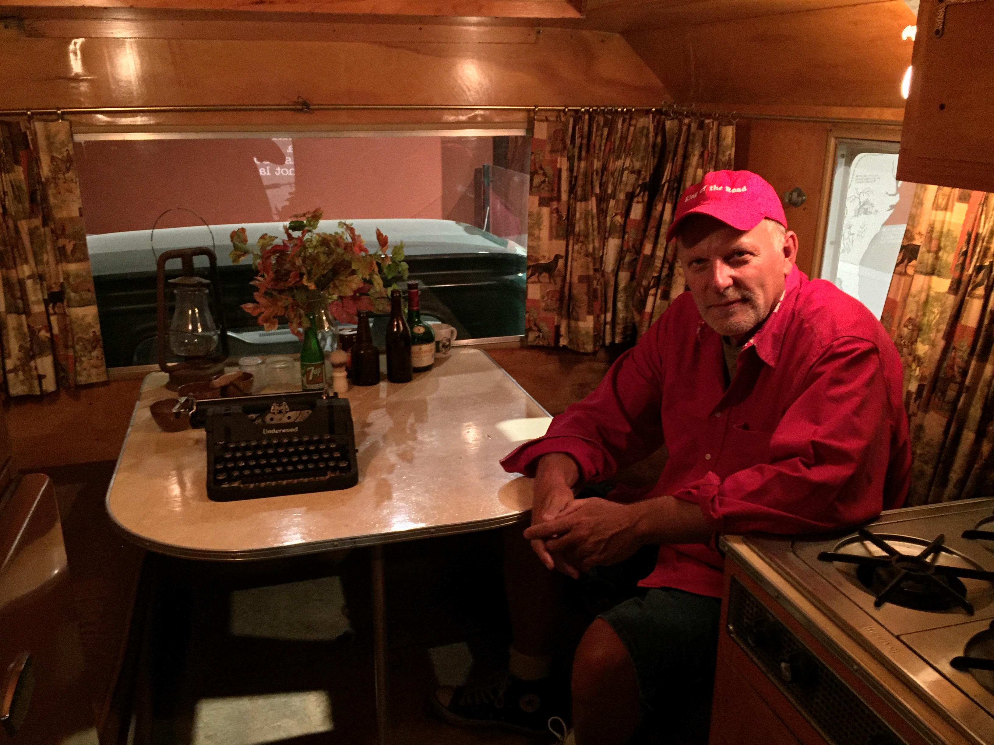 Inside John Steinbeck's camper van, 6/13/16 (Jon Sall photo)