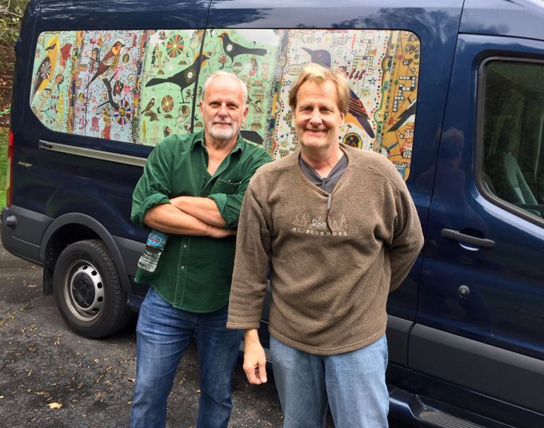 Dave (L), Jeff Daniels in Michigan (Jon Sall photo)